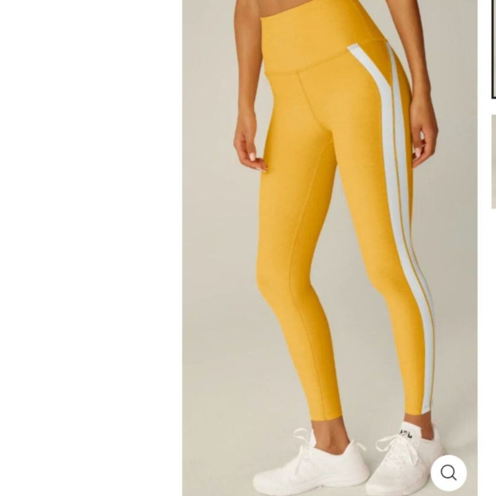 Beyond Yoga Spacedye Top Line Midi Legging in Sunflower Heather Size: XS